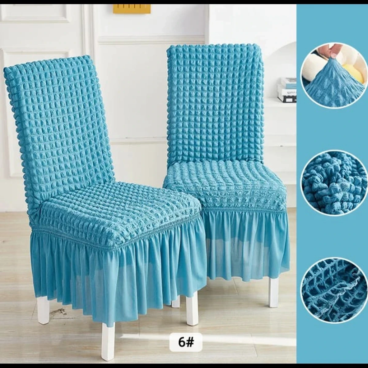 Chair Covers for Dining Room Seat (coffee colour,merun colour,sky blue colour)